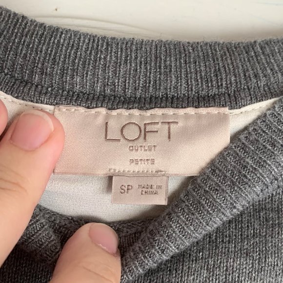 LOFT Mixed Media Sweater - Picture 3 of 6